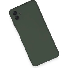 Rory Newface Samsung Galaxy A04 Kılıf Nano Içi Kadife Silikon - Koyu Yeşil