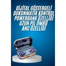 Rory Yeni Nesil Bluetooth Kulaklık Uzun Pil Ömrü El Fenerli Dijital Şarj Göstergeli