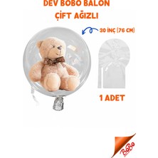 Blur Bobo Balon Çift Ağızlı 30 Inç (76 Cm) Dev Şeffaf Esnek - Pera Balon