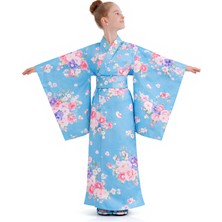 Tülü Akkoç Japon Kız Çocuk Kimono Kostümü