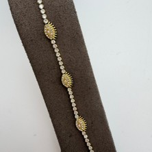 Mare Accessories Işıltılı Su Yolu Göz Figürlü Çelik Bileklik