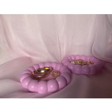 MumKusag Dekoratif Obje Pembe Ikili