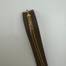 Mare Accessories Çift Sıra Örgü Zincir Çelik Bileklik