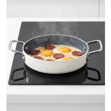 Taç Sera Feel Yanmaz Yapışmaz Seramik Sahan 22 Cm/beyaz