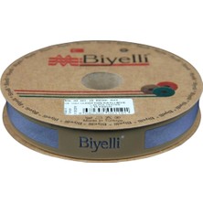 Durukar Biye Koton Katlı D23 Koyu Gri 2 cm 25 Metre %65 Koton %35 Polyester