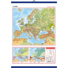 Edulab AVRUPA FİZİKİ HARİTASI (Kaplamalı)