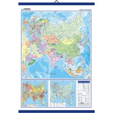 Edulab ASYA SİYASİ HARİTASI (Kaplamalı)