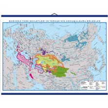 Edulab TÜRK DÜNYASI HARİTASI (Kaplamalı)