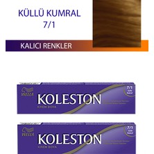 Herşeytrend 2 Adet Single Tüp Boya Saç Boyası Küllü Kumral 7/1