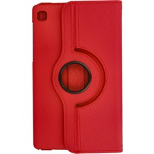 Rory Newface Samsung Galaxy T220 Tab A7 Lite 8.7 Kılıf 360 Tablet Deri Kılıf - Kırmızı