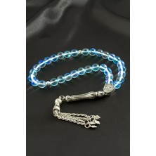 Zero Land Snmswrld Neon Kuvars Doğaltaş Tesbih 8 Mm-Mavi