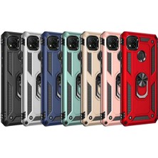 Rory Newface Xiaomi Redmi 9c Kılıf Sofya Yüzüklü Silikon Kapak - Gold