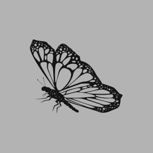 Rory Ahşap Işleme Duvar Süsü- Kelebek - 50 cm x 30 cm