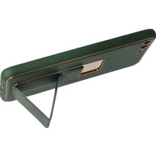 Rory Newface Iphone 7 Plus Kılıf Coco Deri Standlı Kapak - Yeşil