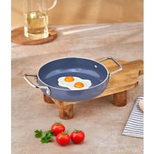  Taç Sera Feel Yanmaz Yapışmaz Seramik Sahan 22 Cm/gri