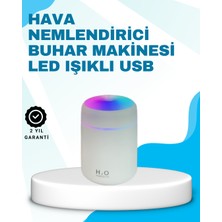 Rory LED Işıklı Sessiz Masaüstü Nemlendirici – 3 Buhar Modu