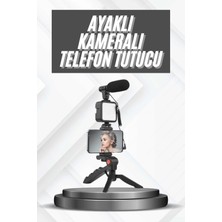Rory Telefon Tutucu Mikrofonlu Işıklı Youtuber Video Kayıt