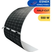 Urla Solar 550w Esnek Güneş Paneli Marin / Karavan / Trapez Çatı / Branda Üstü Hafif ve Kolay Montaj Solar Panel HT72-18X NLM