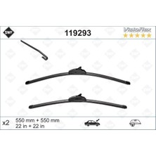Valeo Snmswrld Silecek 55 55 X2 Flatblade-Muz Tipi Landrover Discovery 3 04 Rangerover Sport 05
