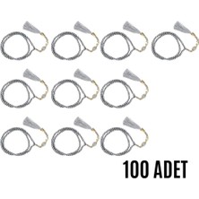 Durukar Namaz Tesbihi Vavlı 99'lu Cam Incili Esma'ul Hüsna Dua Kartı Ile Gri Renk Hediyelik 100 Adet