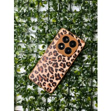 Ayis Aksesuar Redmi Note 14 Pro 4g Uyumlu Leopar Desenli Sert Silikon Kılıf