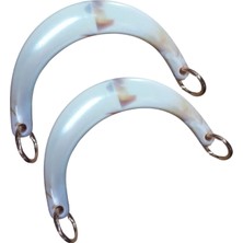 Durukar Çanta Sapı Ay Model Beyaz 17 cm