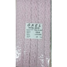 Durukar Dantel Polyester Sanal Tül Bant Açık Pembe 15 Metre En 3 cm ON-1518-AP