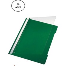 Herşeytrend Ticon Plastik Telli Dosya Yeşil 50 Li
