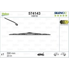 Valeo Snmswrld Silecek Silencio 60 cm X1 VM18 Renault Toyota Volvo Subaru Pejo Vw Opel Bmw Kia Fiat Swf 116148