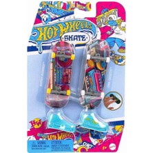 Sb Shopping HXL17 Hot Wheels Skate Temalı Ikili Parmak Kaykay ve Ayakkabı Paketi