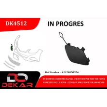 DEKAR Snmswrld Ön Tampon Çeki Demir Kapaği Mercedes W212-E200-E250-E63-AMG-E300-E350