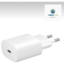 Hibix Pro Samsung Uyumlu A27/A34/A54 Süper Hızlı Şarj Adaptörü Type-C EP-TA800N 25W