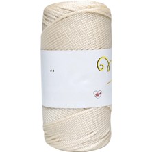 Durukar Makrome Ipi 3mm Polyester  Krem