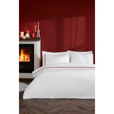 Özdilek Love Way Çift Kişilik Nakışlı Saten Nevresim Takımı