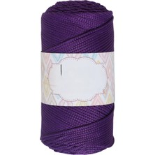 Durukar Makrome Ipi 3mm Polyester Koyu Mor