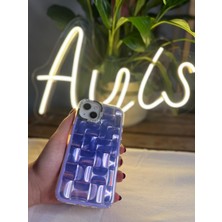 Ayis Aksesuar iPhone 13/14 Uyumlu Lüks Görünümlü Parlak Prizma Tasarım Silikon Kılıf