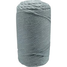 Durukar Makrome Ipi 3 mm Polyester Gri Simli