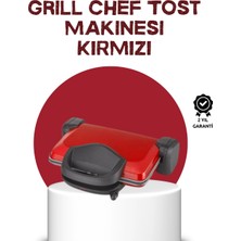 Flamex 2000 Watt Tost Makinesi 6 Dilim Kapasiteli Döküm Plakalı Üç Kademeli Isı Ayarlı