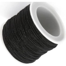 Durukar Paraşüt Ipi, Bileklik-Kolye Örgü Ipi 1 mm 50 Metre Siyah