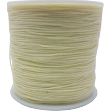 Durukar Paraşüt Ipi, Bileklik-Kolye Örgü Ipi 1 mm 50 Metre Krem