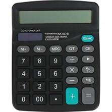 Flamex Standart Fonksiyonlu 12 Haneli Geniş LCD Ekran,pill Masaüstü Hesap Makinesi (5047)