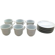 Flamex 12 Parça  Porselen Kahve Fincanı (5047)