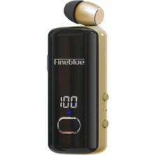 Flamex F580 Dijital Göstergeli Makaralı Titreşimli Bluetooth Kulaklık Gold