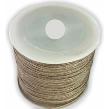 Durukar Paraşüt Ipi, Bileklik-Kolye Örgü Ipi 1 mm 50 Metre Vizon