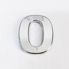 SHC4200 Mey Ithalat® 0 Rakamı 3,75 cm Krom Yapışkanlı