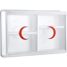 Flamex Plastik Ecza Dolabı 35X50X10CM (5047)