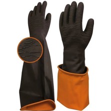 SHC4200 Mey Ithalat® Beybi H2 45EXT Korun Tırtıklı Uzun Siyah Eldiven No:11