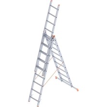 SHC4200 Mey Ithalat® Saraylı 3x9 A Tipi Sürgülü Merdiven 7,41 Metre