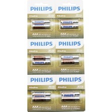 Flamex Phılıps  Alkaline Ince - Aaa - 1.5V  Pil  12PCS= 2li x 6 (5047)