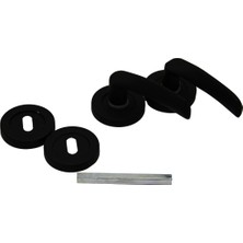 Flamex Çelikel Eriş-10 Amerikan Oda Kapı Kolu Siyah (5047)